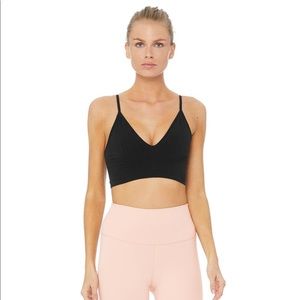 NWT ALO YOGA DELIGHT BRALETTE IN BLACK SMALL